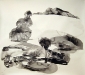 Rebecca Suss. Treegoda. 2009. India and sumi ink on paper. 48 x 48 inches.