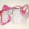Frank Jackson. Map of the World #2. 2007. Gouache, water color, and pencil on paper. 11 x 15 inches.