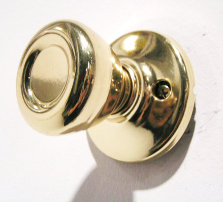 Sabrina Locks. Brass doorknob.