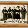 Rosanne Driscoll. Framed photo of Emily Driscoll\'s maternal Great-Grandmother (l.), Grandmother (2nd from l.), and Great Aunts (3rd from l. to r.)