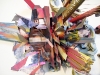 Ryan Brennan. God Complex. 2009. Paper, Wood, Collage. 15 x 21 x 10 inches.
