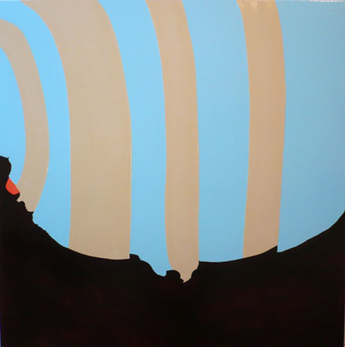 Kristine Taylor. Canyon. 2008. oil and enamel on canvas. 36 x 36 inches.