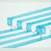 Kristine Taylor. Awning Jaw.  2006. graphite, marker, highlighter on paper. 12.5 x 15.75 inches in frame.