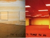 Gabriela Vainsencher. Agnes Martin Time to Go, 2008. marker on digital print. 3 x 6 inches.